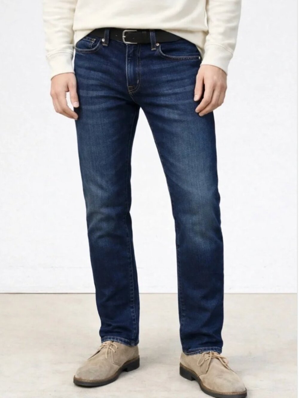 Fidelity Mens 34x34 Dark Wash Denim Jimmy Straight Jeans